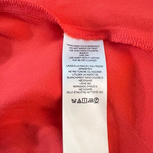 Anthropologie Maeve Red Open-Back Viscose Tie Waist Wrap Midi Dress XS - Picture 11 of 13